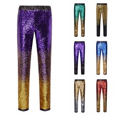 Pantalone uomo lucido glitter