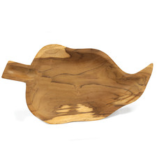 1 x AW Leaf Shaped Teak Wood