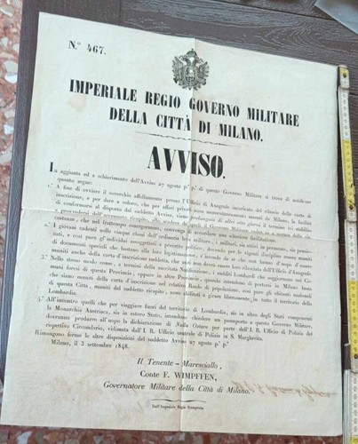 Milano 1848 occupazione - milano, 1848_occupazione
