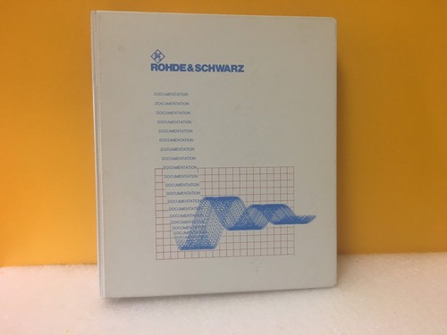 Rhode schwarz manuale - rhode&schwarz, di