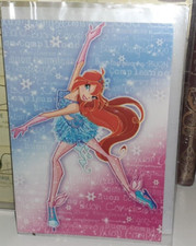 BIGLIETTO VINTAGE BUON COMPLEANNO WINX ON ICE BLOOM Pattinaggio Artistico,feste