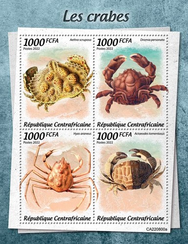 Francobolli granchi crostacei - granchi,