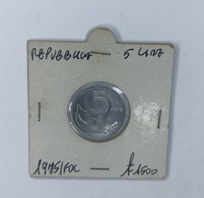 5 Lire Delfino 1975 Fdc