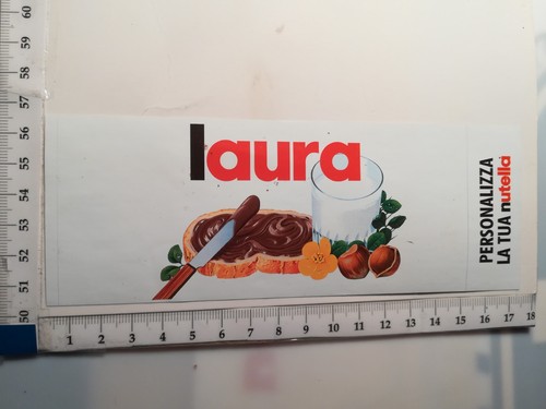 Nutella ferrero laura - laura, adesivo