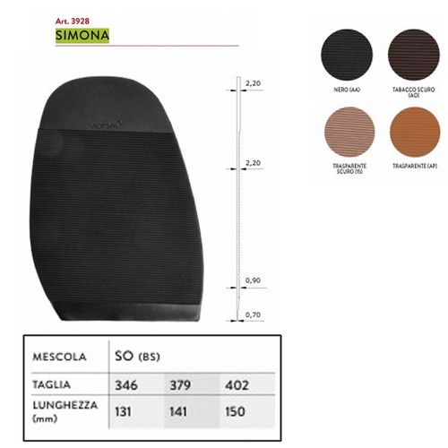Mezza suola donna - , gomma