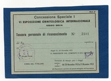 TESSERA PERSONALE DI