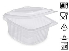 50 CONTENITORI ONDIPACK PER ALIMENTI OK500 VASCHETTE PP MICROONDE 500cc 