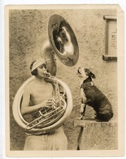 Viola Dana con cane e sottafono in Along Came Ruth (1924), foto iconica 20480