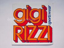 ADESIVO sticker originale vintage GIGI RIZZI Sportswear sci ski montagna