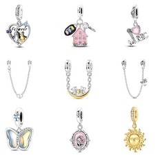 Ciondolo cuore farfalla