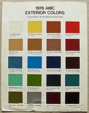 AMC USA Tabella colori esterni
