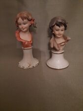 PICCOLE SCULTURE STATUE  CERAMICA BISQUIT FIRMATA NICO VENZO BASSANO CAPODIMONTE