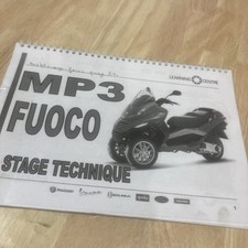 Gilera MP3 Fuoco 125 250ie 400ie 500ie support technique de formation interne