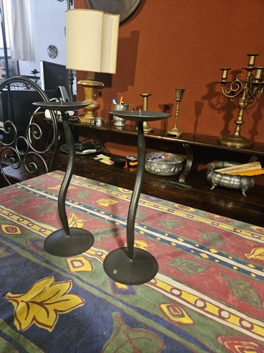 Coppia candelabri ferro - candelabri,