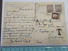 ROMA  1945_ 2 RECAPITI AUTORIZZATI + FRANCOBOLLO su VIAGGIATA per CONVERSANO (BA