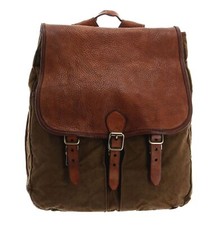 CAMPOMAGGI zaino Saturno Backpack V.Militare + T / Cognac