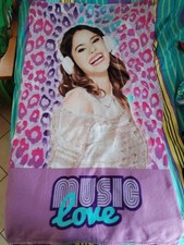Plaid Pile Coperta VIOLETTA MUSIC  LOVE cm. 90x155 - Disney - bambina ragazza