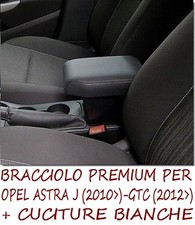 Bracciolo Premium per  OPEL ASTRA J + cuciture MADE IN ITALY- appoggiagomito --@