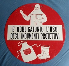 Cartello Industriale pubblicità modernariato targa tabella insegna vintage Enpi