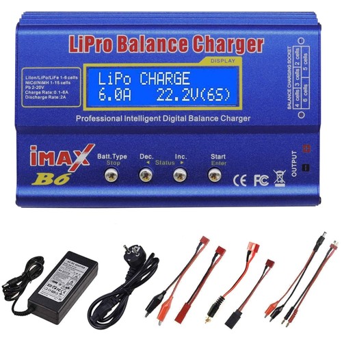 Caricabatterie lipo 80w rc - lipo, 6a,