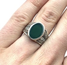 Anello in argento 925 onice