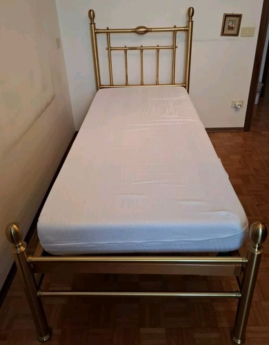Letto singolo ottone con - singolo,