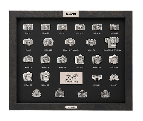 Nikon 100th anniversary pin - 100th,