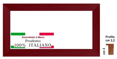 Cornice legno bordeaux a - legno,