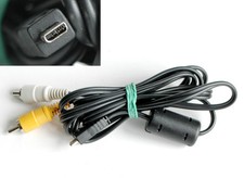 Cavo USB Audio Video RCA x fotocamere Nikon Olympus Fujifilm Panasonic Minolta 