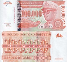 Zaire 100000 Nouveaux Zaires