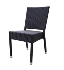 Sedia Nera per interni/esterni professional modello Barbados 86x45x59cm