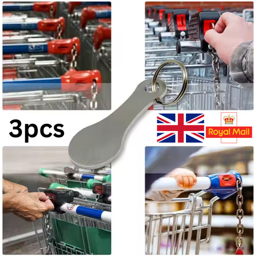 Trolley coin keyring removable - coin,