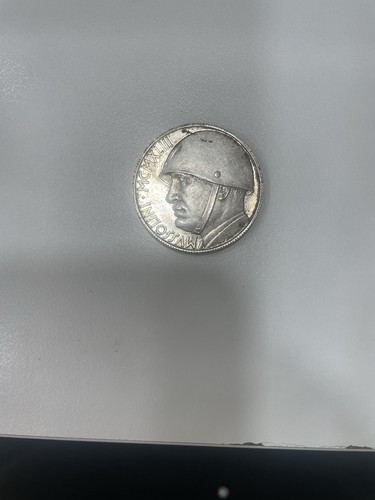 Moneta lire 1943 benito - moneta,