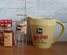 White Horse whisky mignon, brocca e bicchiere