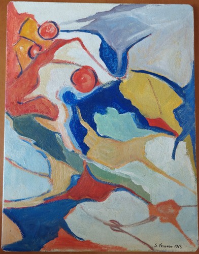 Olio tavola vintage 1969 - su,