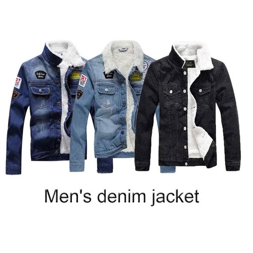 Giacche uomo denim caldo