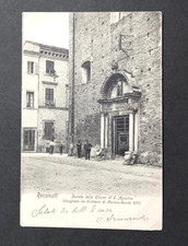 b) Recanati- Portale Chiesa S. Agostino (sec. XIV). Timbro Servizi Mobili. 1904