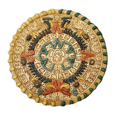 Calendario in pietra azteca 11" da appendere a parete bellissimi colori arte pesante