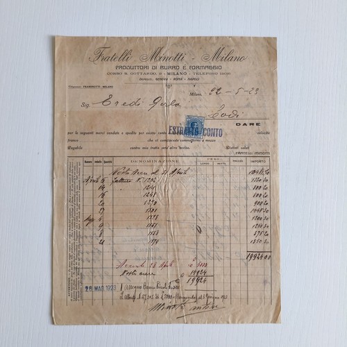 1923 fratelli minotti burro - 1923,