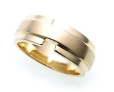 Uomo Anello Vero Oro 333