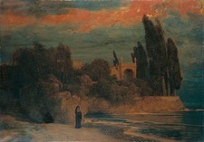 Dipinto olio Arnold Böcklin -