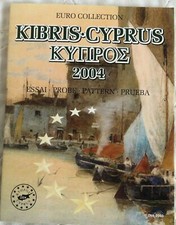 Cipro 2004 8 MONETE EURO Collezione modello PROTOTIPO-CONFEZIONE SIGILLATA