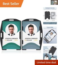 Confezione da 2 porta badge ID
