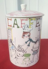 Barattolo caffè ceramica Quadrifoglio Firenze