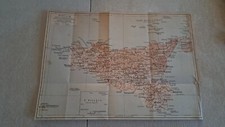 CARTINA DELLA SICILIA DEL 1919