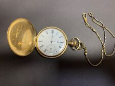 orologio a cipolla da  taschino tasca elgin in oro