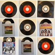 9 x 7" Bee Gees • Singles • Stayin' Alive / You Win Again / Too Much Heaven / …