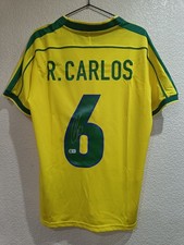 Roberto Carlos Brasil Soccer Jersey COA Beckett 