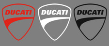 2X Ducati White/ Black Vinyl