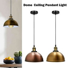 Paralume industriale cupola plafoniera design lampada a sospensione metallo E27